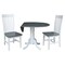International Concepts Round 42 in. Dual Drop Leaf Dining Table with 2 Slat Back Chairs - 3 Piece Dining Set, 42 in W K05-42DP-C465P - alternate 8